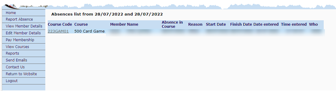 absenceReport